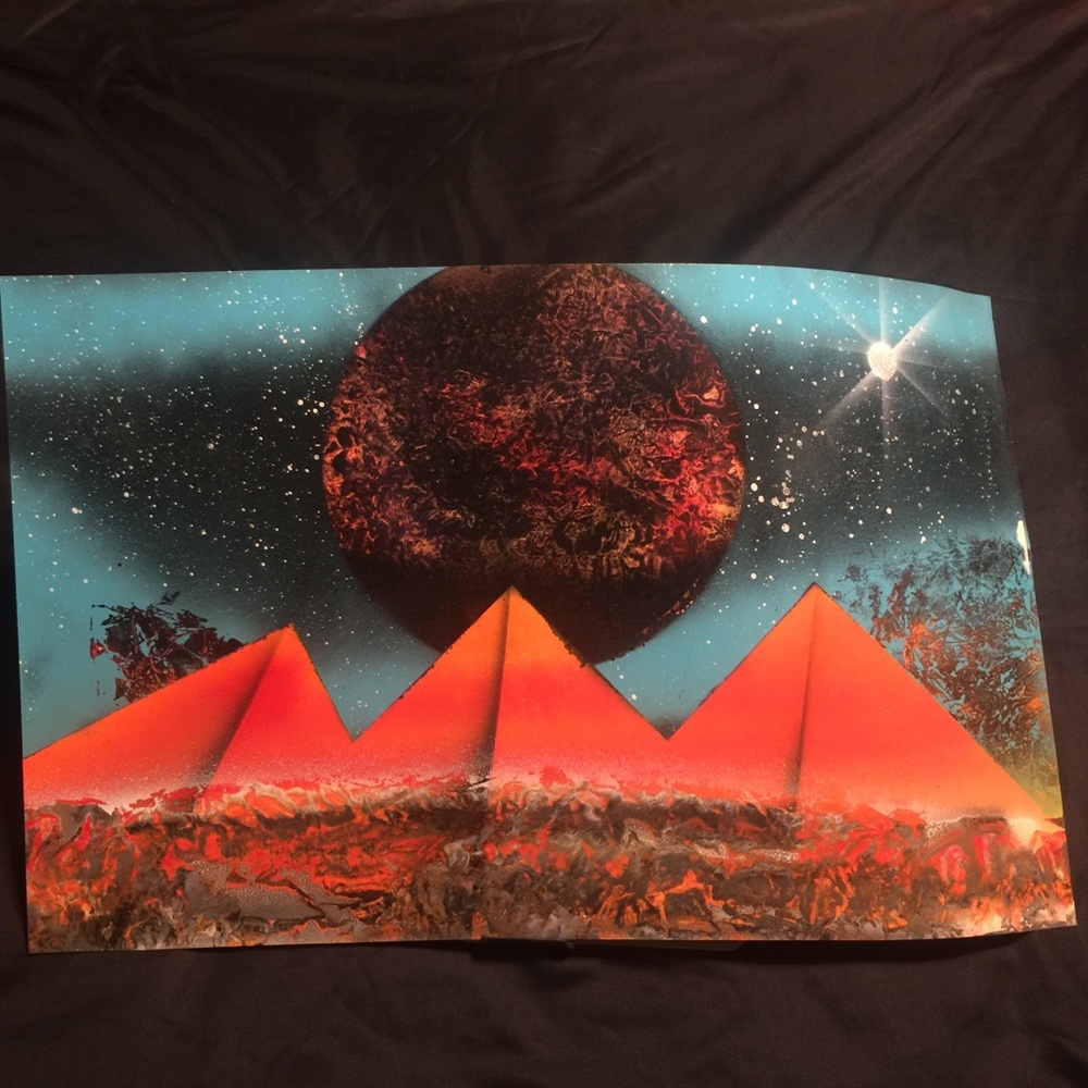 Egypt Under a Blood Moon